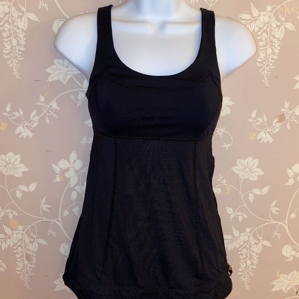 Black Lululemon Workout top